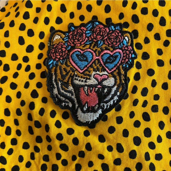 Dash of Pep Fierce Embroidered Button Top - Picture 3 of 5